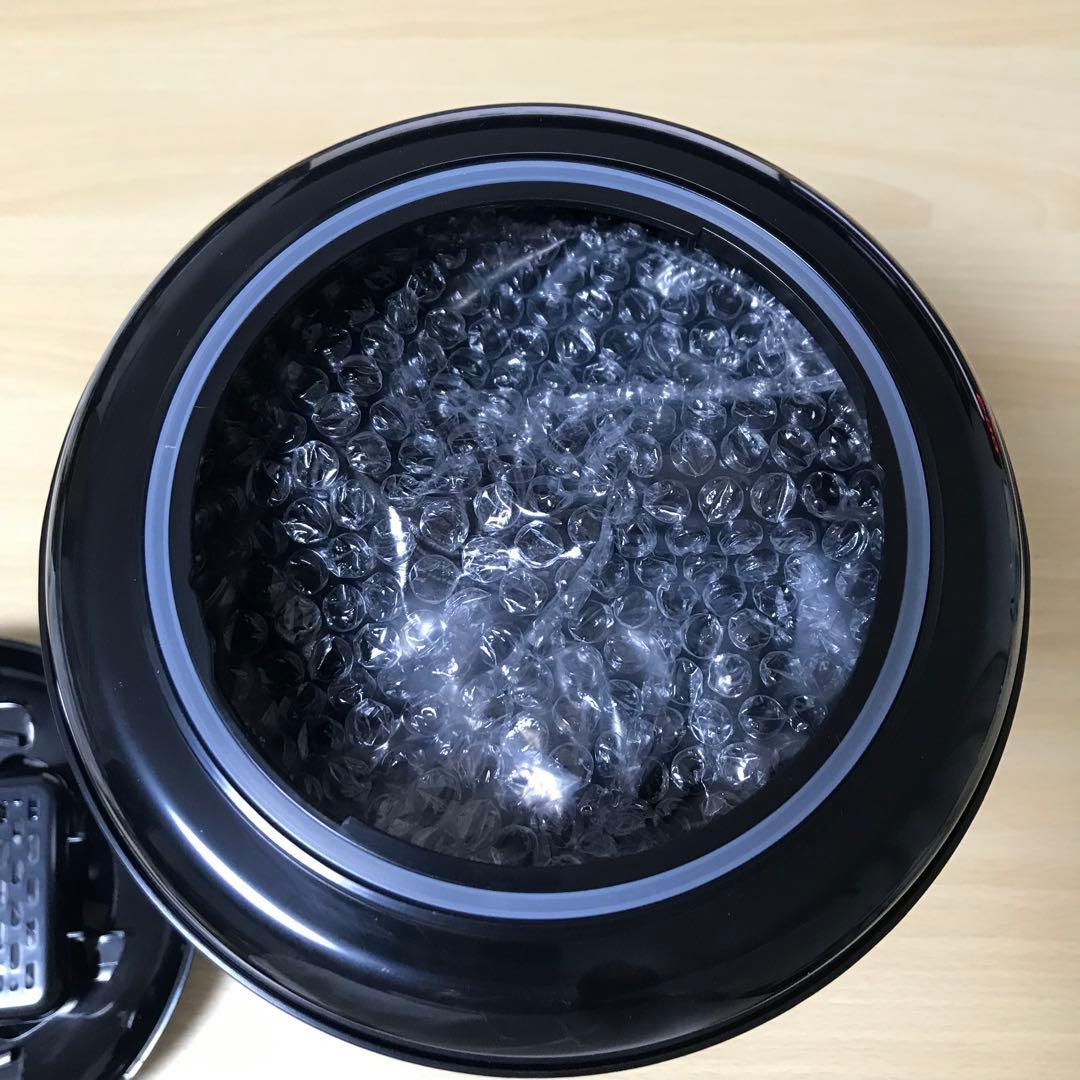 自動給餌器 猫 中小型犬用 定時定量 ツイストロック式蓋 水洗い可能 ブラック