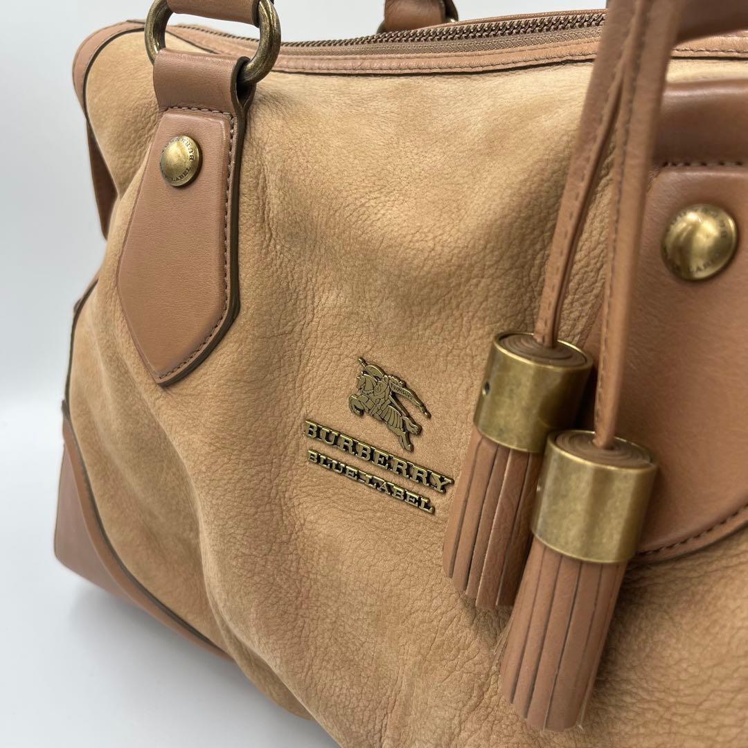 バーバリーブルーレーベル ショルダーバッグ タッセル ノバチェック 肩掛け