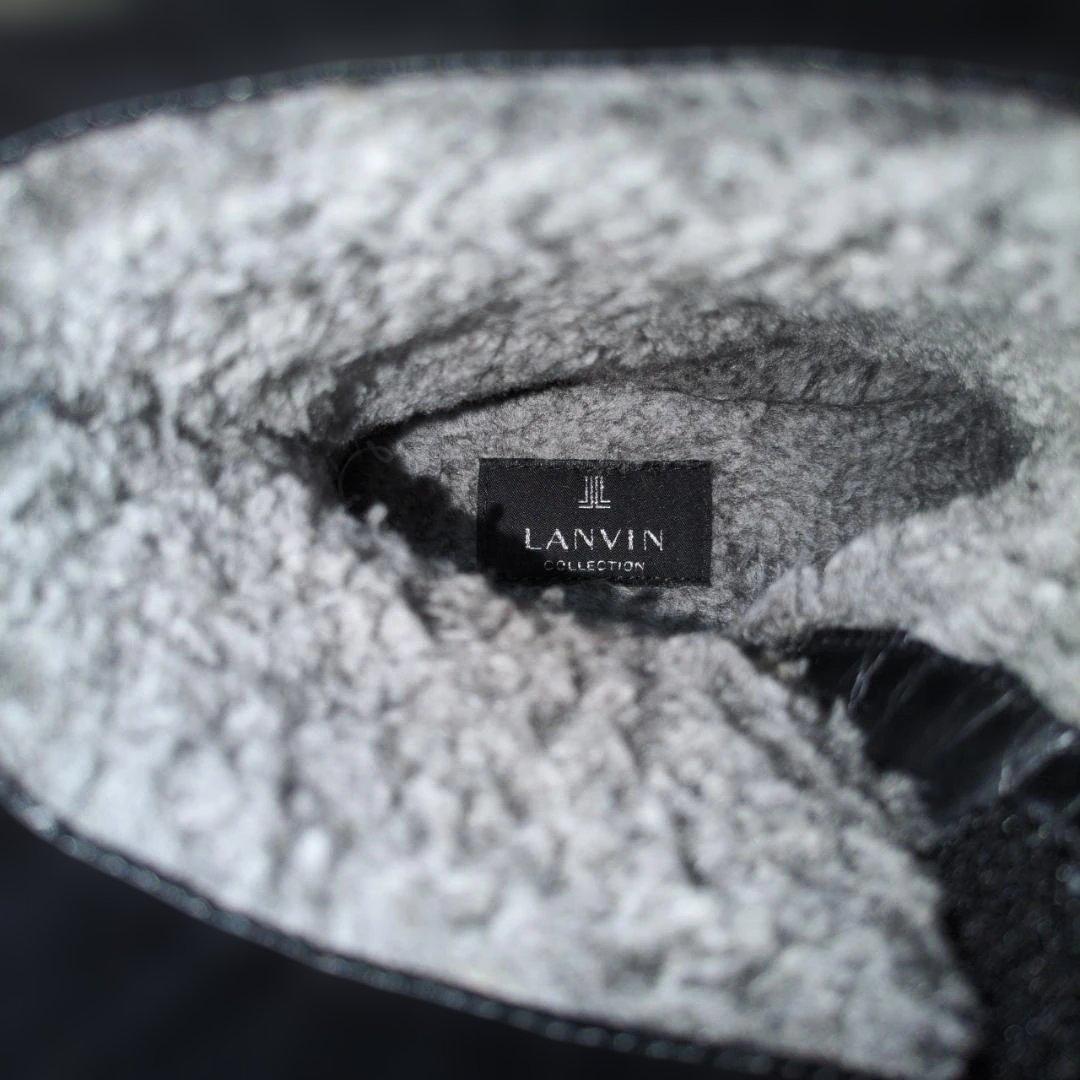 ​【極暖/本革】ランバンコレクション ショートブーツ 23.5 ボア 黒