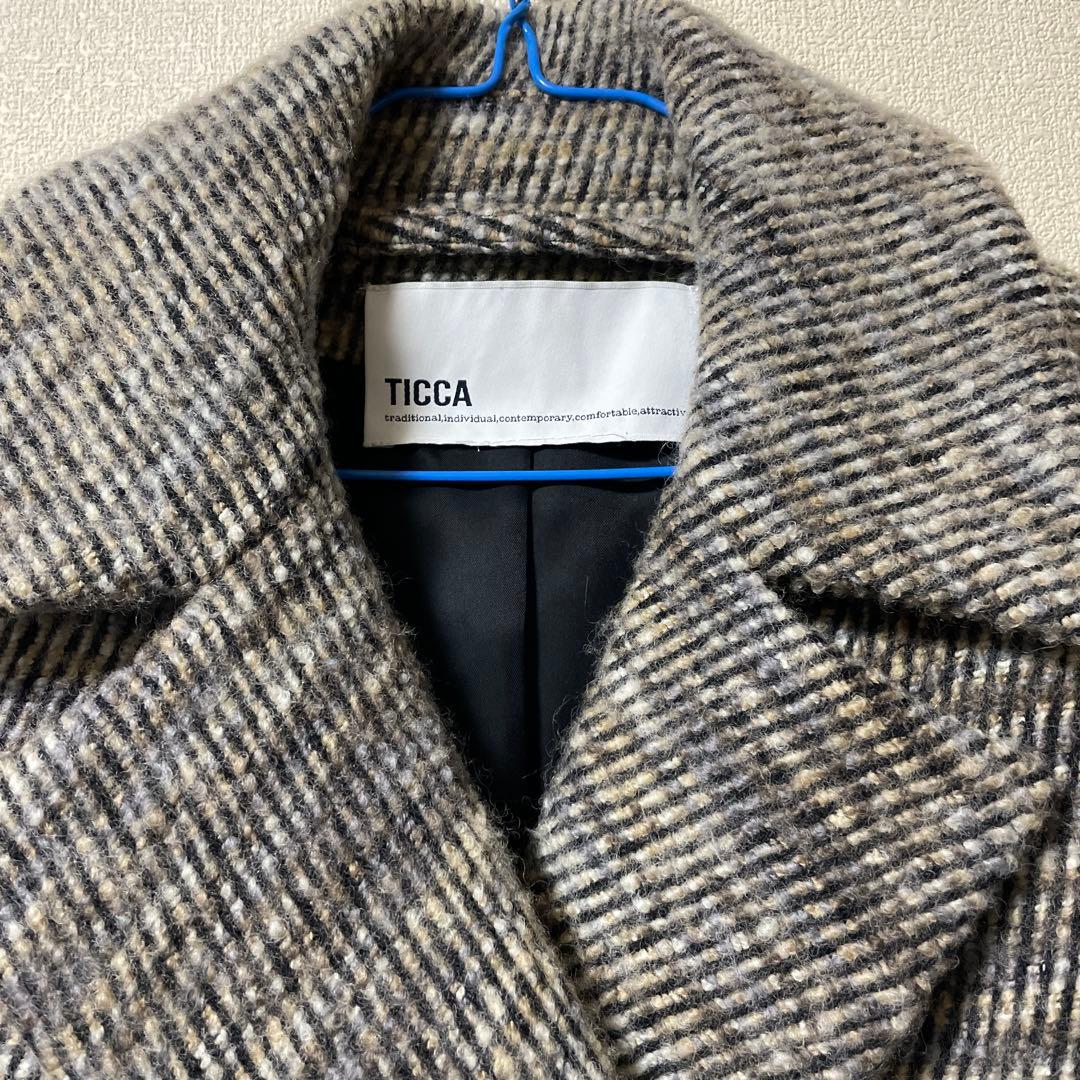 再　再　お値下げしました。TICCA ダブルブレスト ウールコート