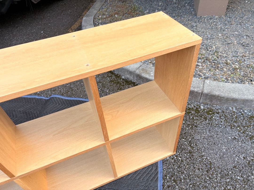 u*e様 【状態良い】無印良品 木製収納棚 5段2列 ナチュラル
