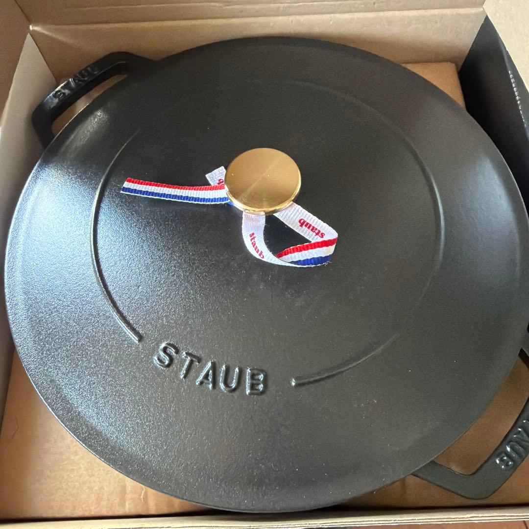 ストウブ staub 鍋 ブレイザーソテーパン 28cmブラック [並行輸入品]