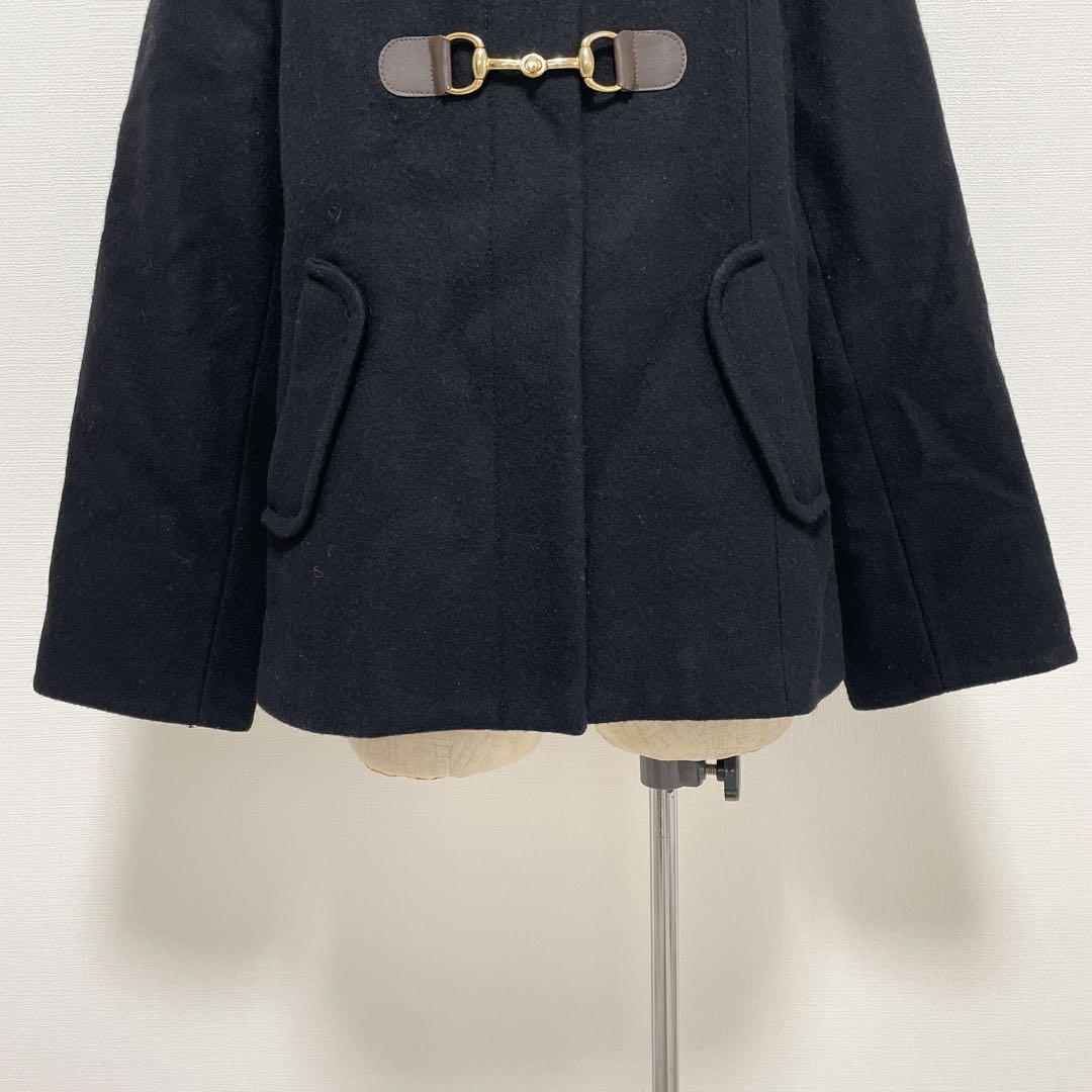 ef-de エフデ フォクスファーコート 黒 大きいサイズ 秋冬 上品素敵