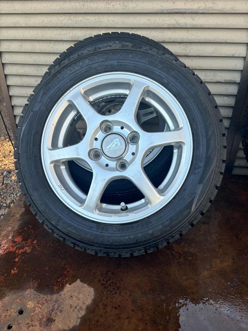 DUNLOP 13インチ 5スポークホイールセット