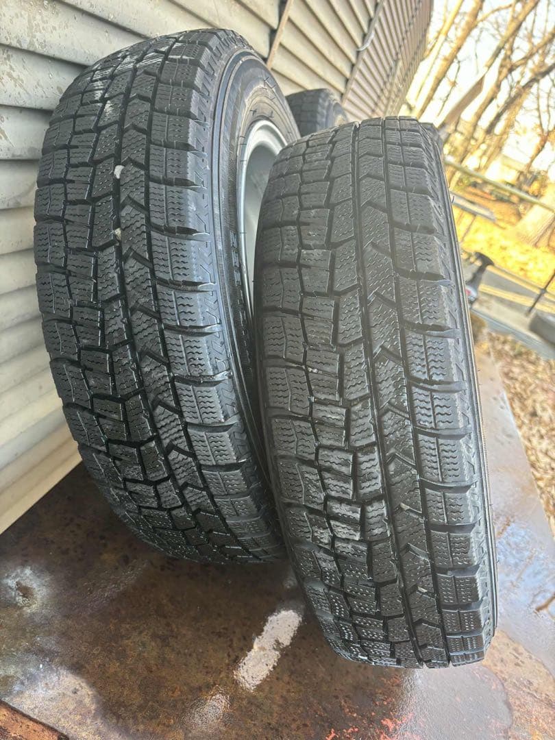 DUNLOP 13インチ 5スポークホイールセット