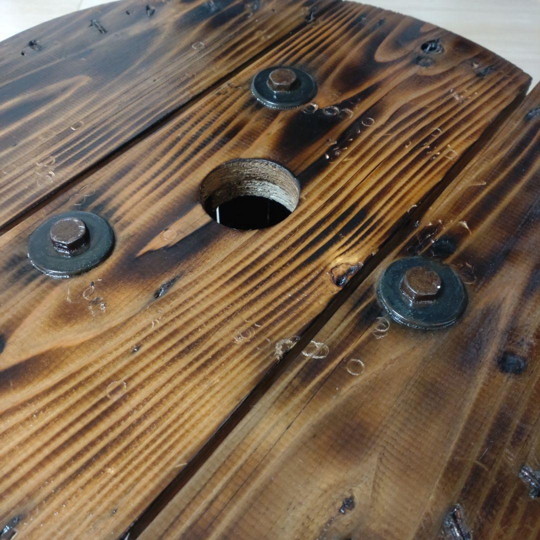 ケーブルドラム　テーブル　小物置き