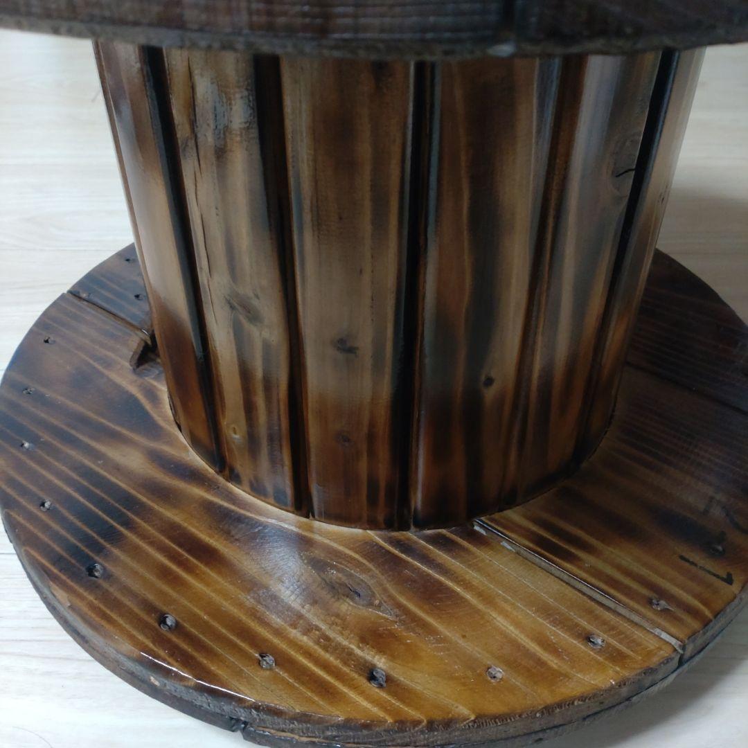 ケーブルドラム　テーブル　小物置き