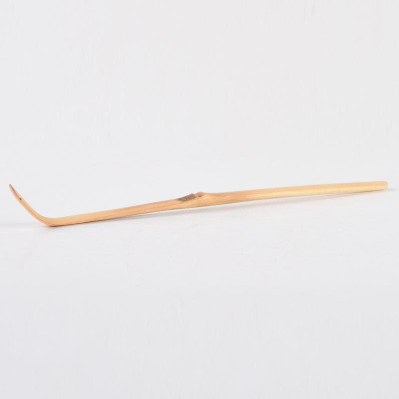 茶道具　影林宗篤作　茶杓　銘「落穂」　前大徳　福本積應書付　共筒共箱　V8691