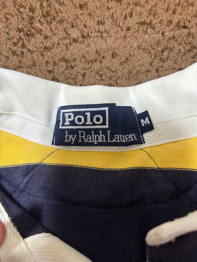 （90s）Polo by Ralph Laurenラガーシャツ黄紺vintage