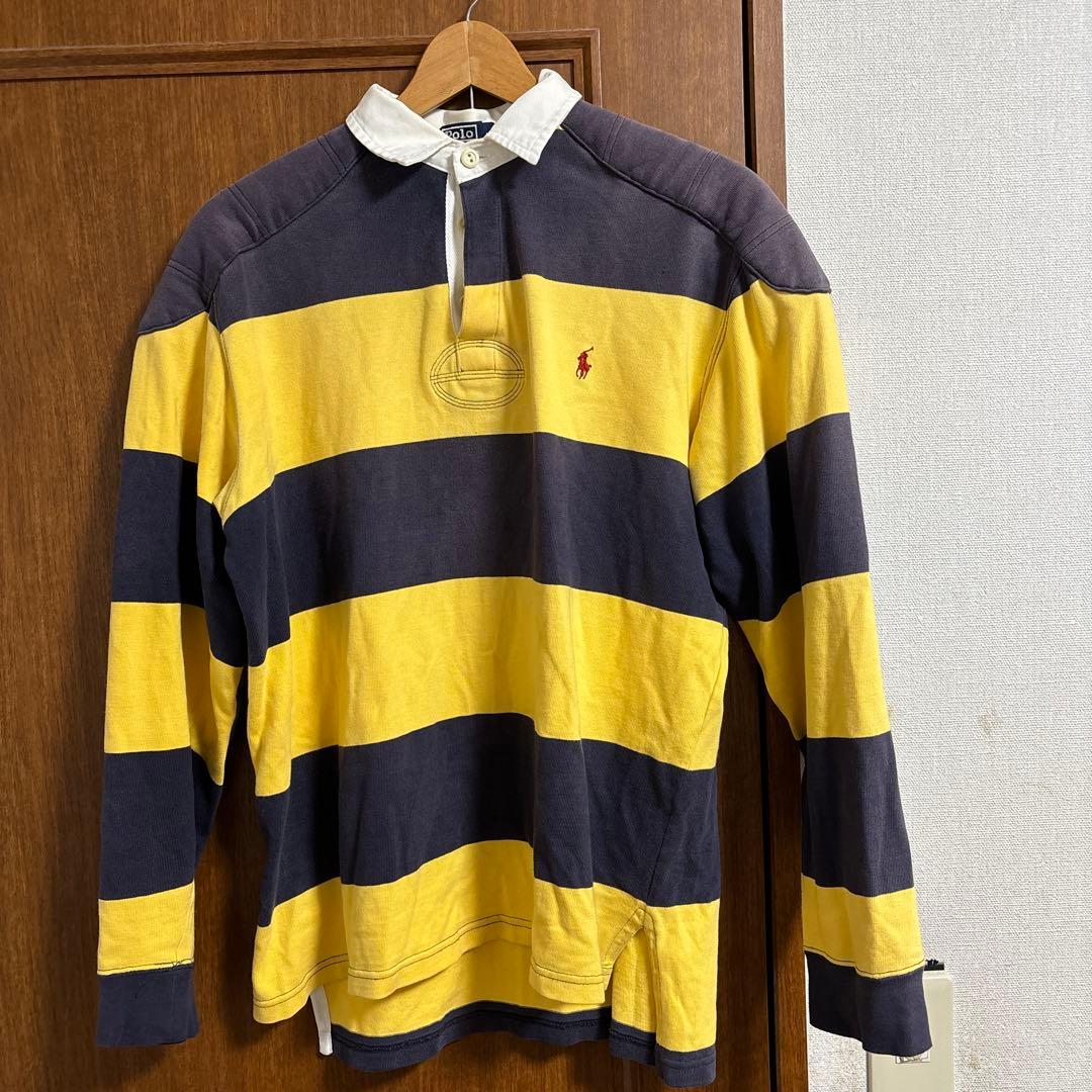 （90s）Polo by Ralph Laurenラガーシャツ黄紺vintage