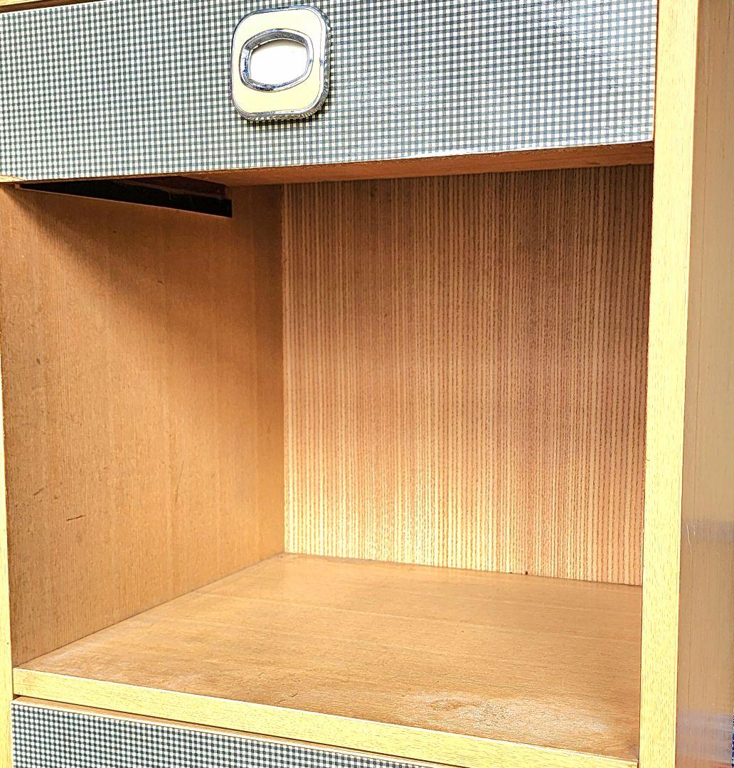 【昭和レトロ】レトロポップ_飾り棚(ギンガムチェック)