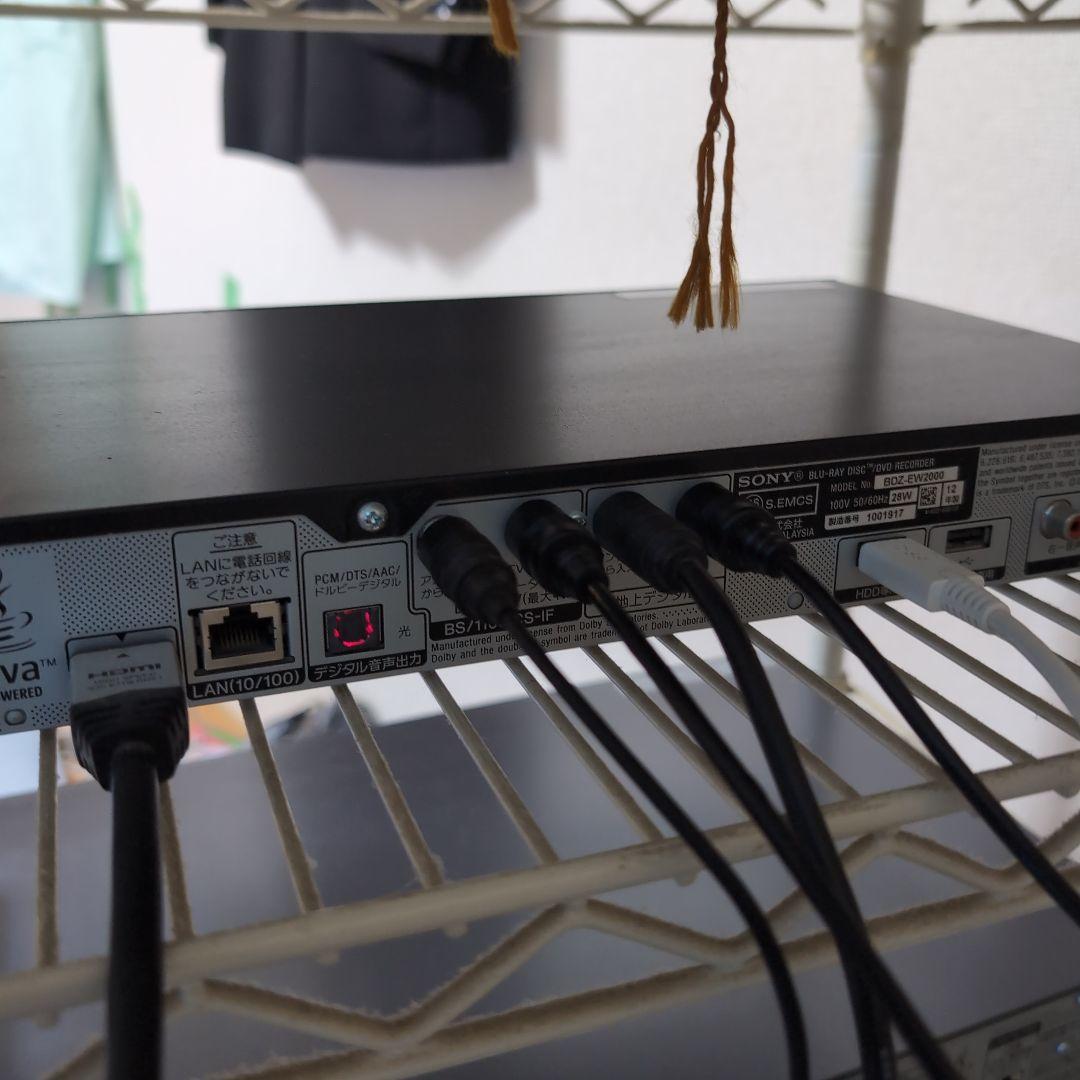 SONY BDZ-EW2000 ブルーレイレコーダー