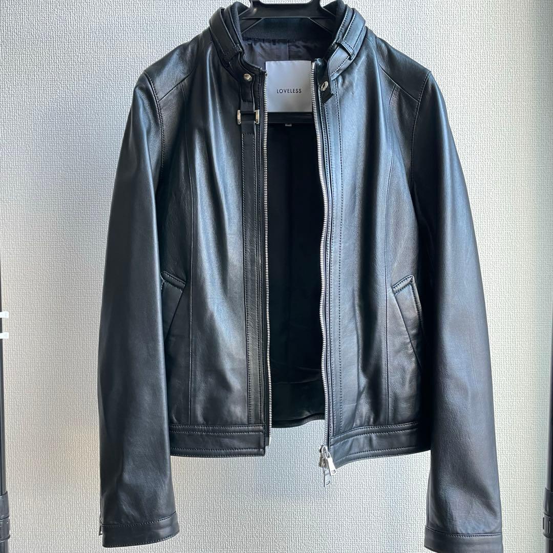 【LOVELESS】 ラブレス ブラックレザーシングルライダース