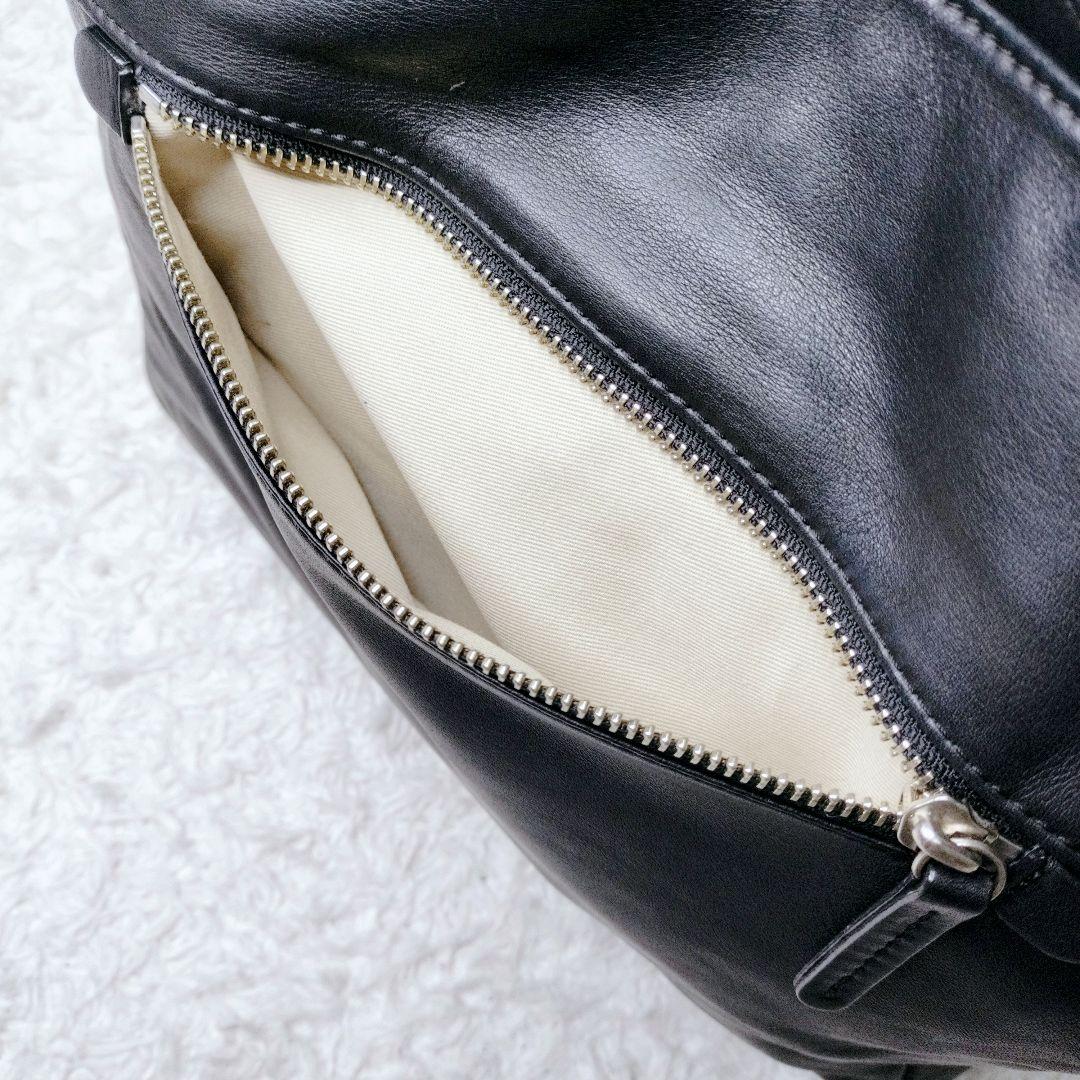 【希少】カワカワ　オールレザー　ブラック　ハンドバッグ　トートバッグ