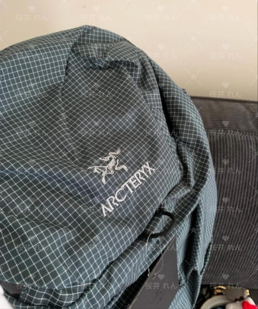 タグ付きARC'TERYX KONSEALS バックパック グレー・チェック柄