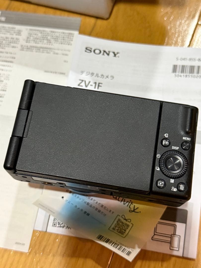 【ほぼ新品】5年保証書付き SONY VLOGCAM ZV-1F