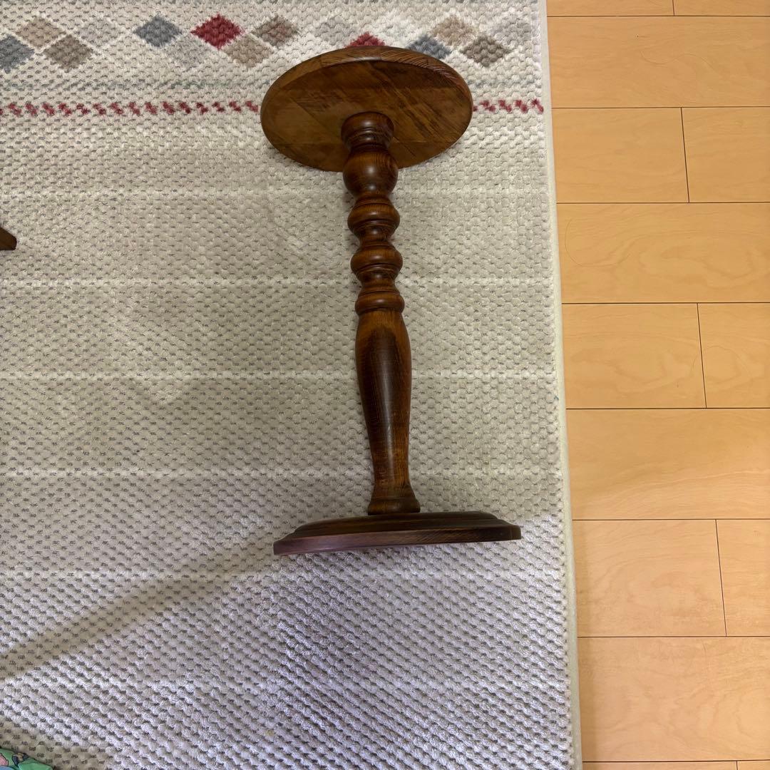 イタリア製ドマン Demain 花台　サイドテーブル　インテリア 家具 木製