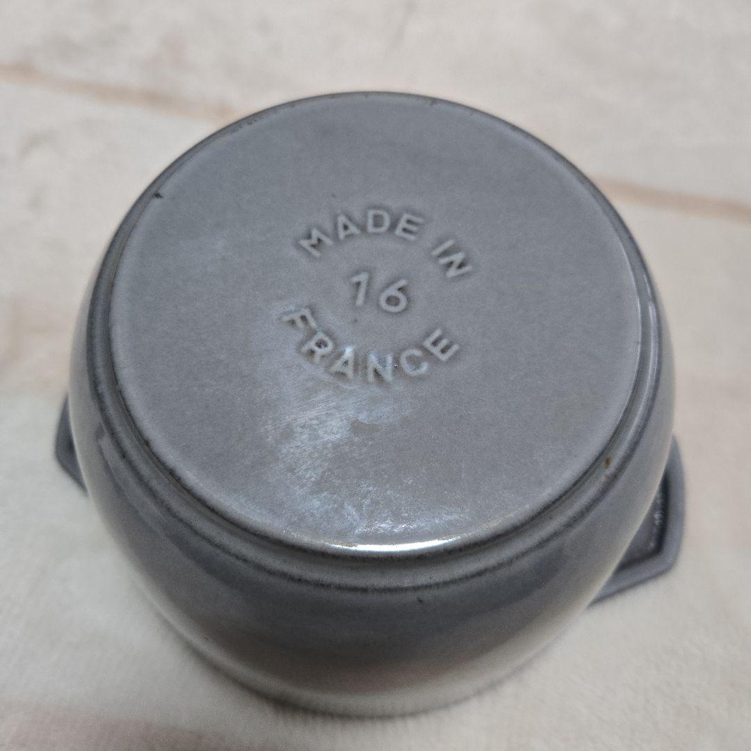 ストウブ ラココットデゴハン M 16cm グレー