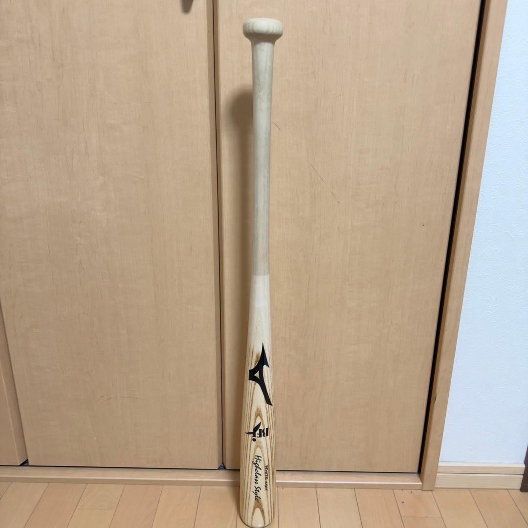 ミズノ ホワイトアッシュ 84cm 880g くり抜き有 硬式木製バット