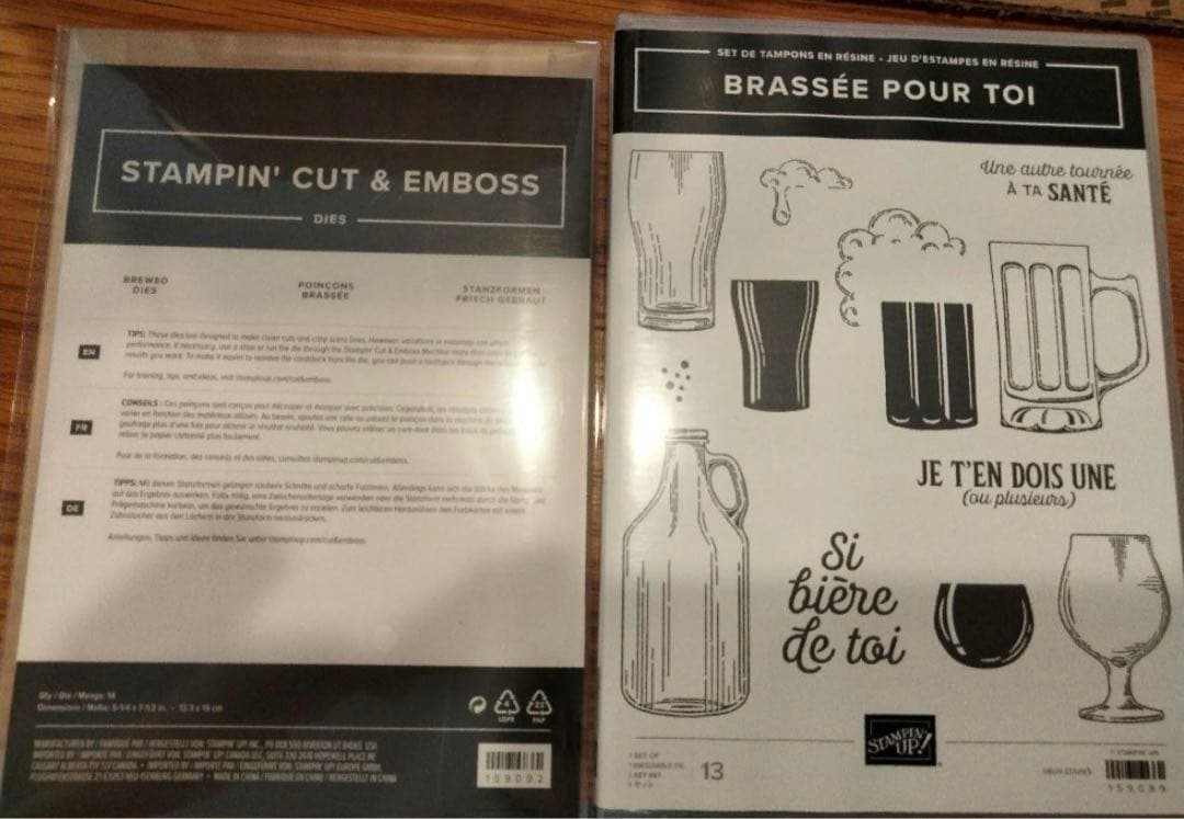 未使用　ビールスタンプ&ダイ　スタンピンアップ