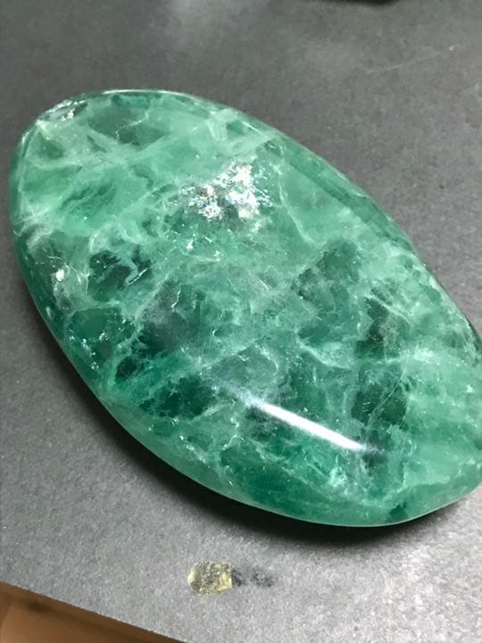 レインボー入り グリーン フローライト