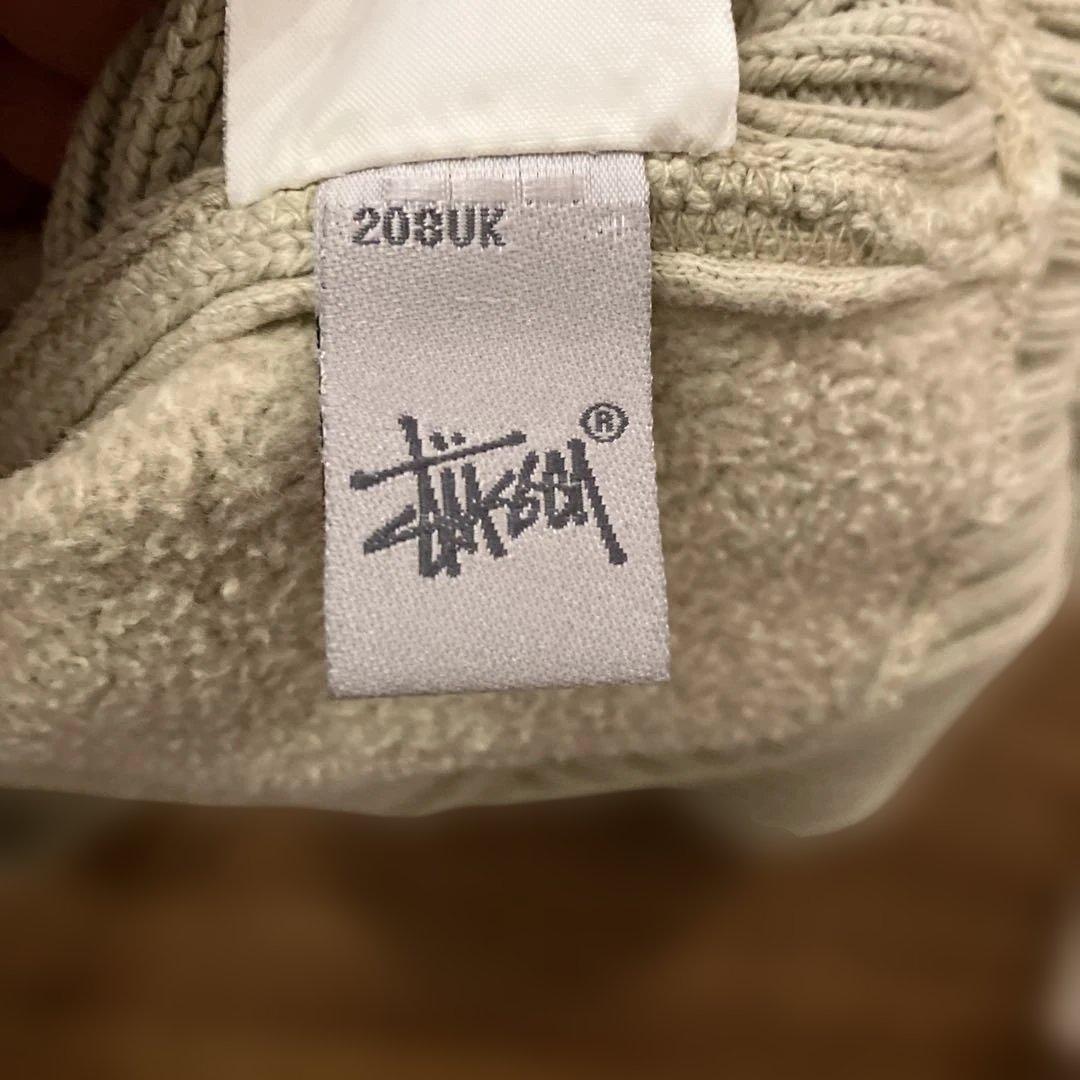 STÜSSY oldstussyトレーナー ニットスウェットLサイズ クリーム
