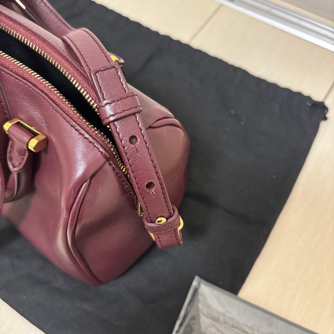 ベイビーダッフル SAINTLAURENT ワインレッド