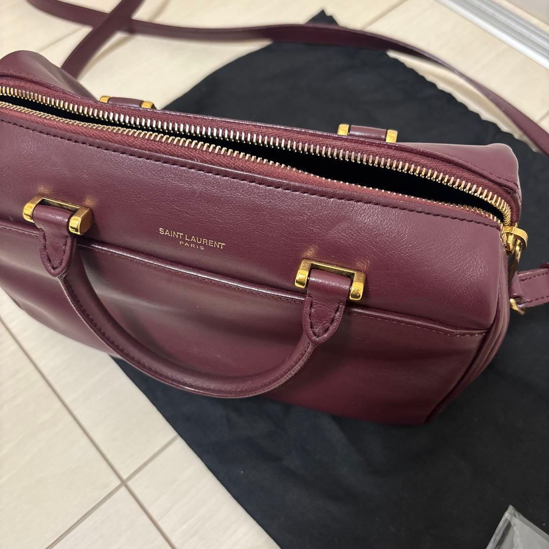 ベイビーダッフル SAINTLAURENT ワインレッド