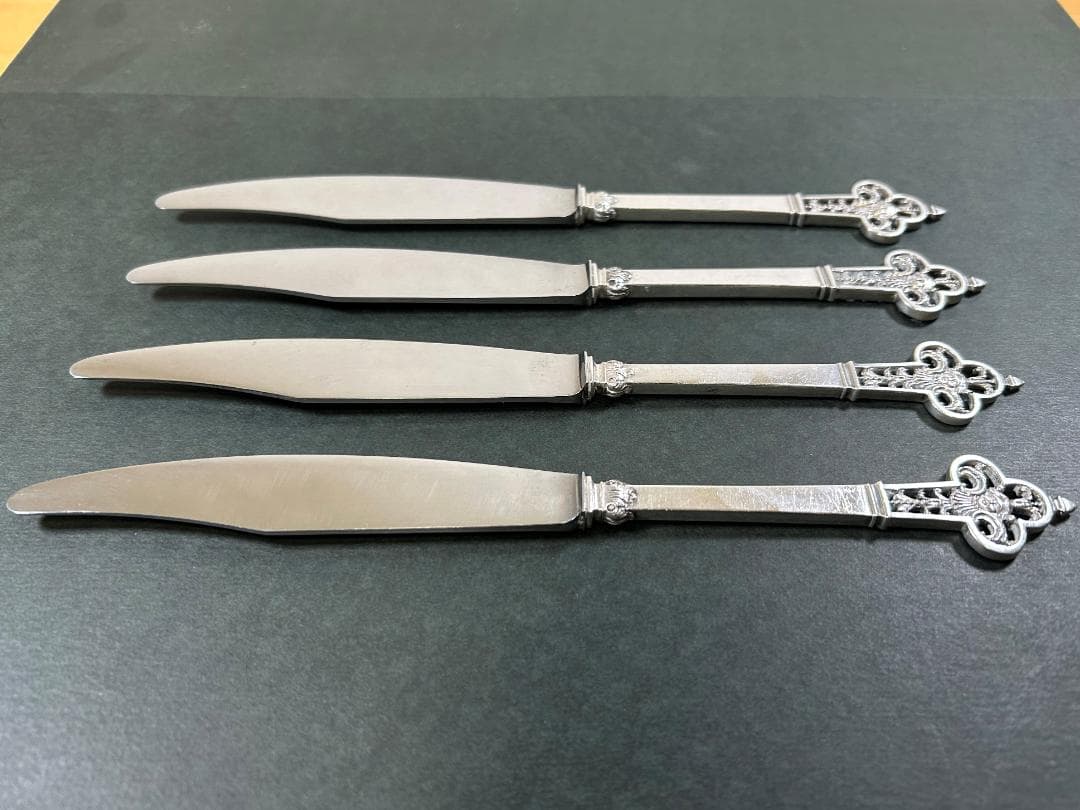 カルディヤック ルネッサンス ナイフ 4本 純銀 シルバー 950 カトラリー