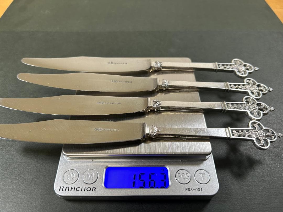 カルディヤック ルネッサンス ナイフ 4本 純銀 シルバー 950 カトラリー