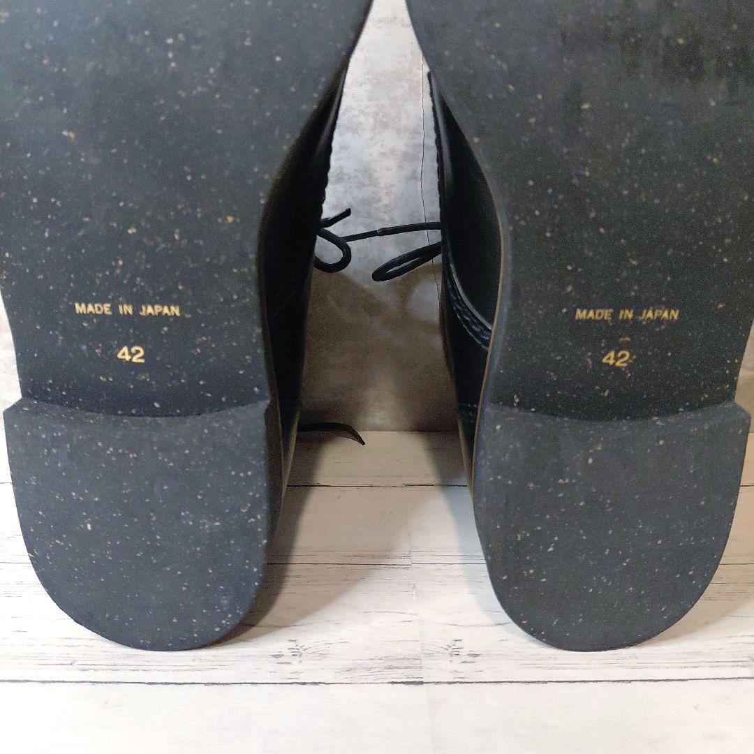 美品✨PADRONE バックジップ チャッカブーツ レースアップ 42 27.5