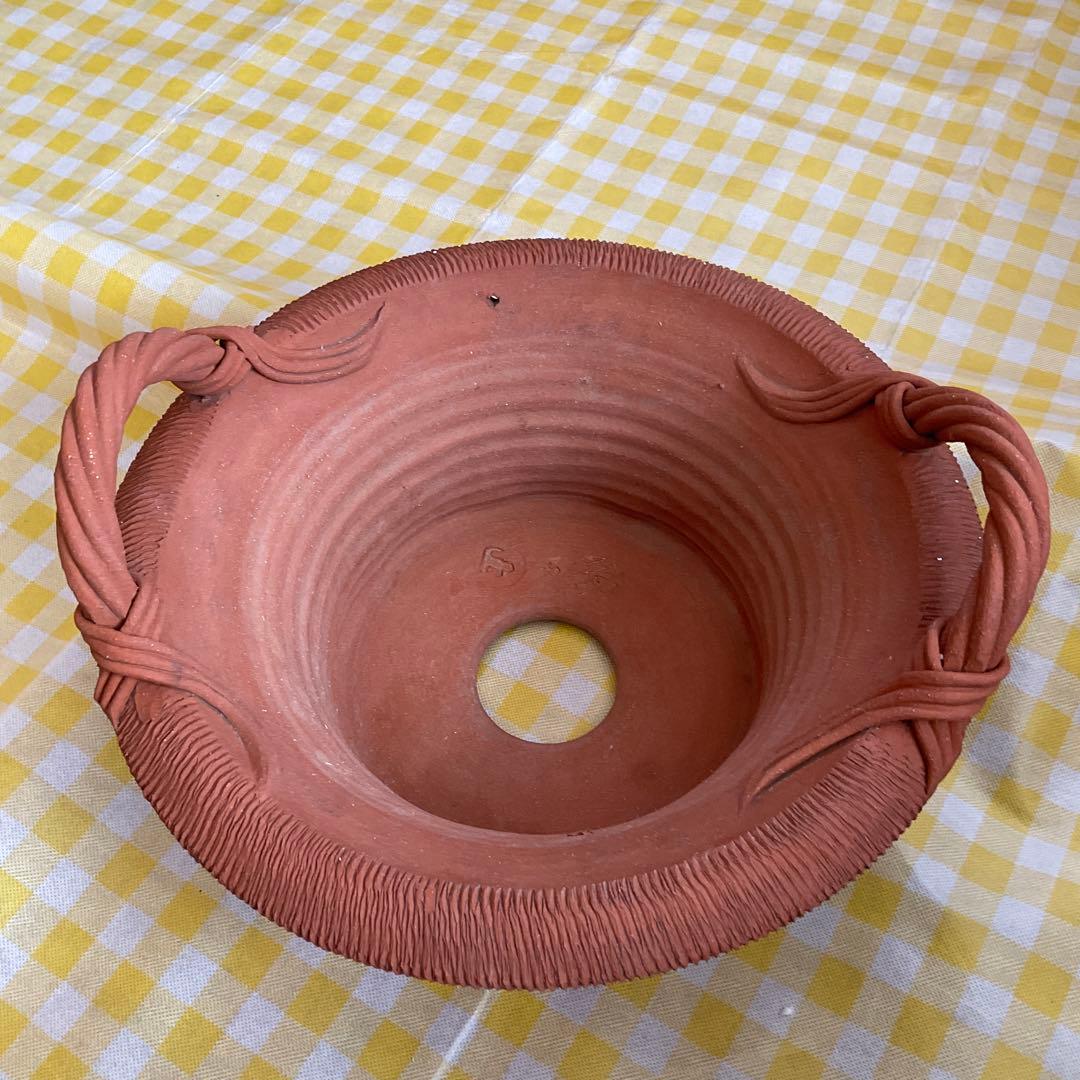 ウィッチフォード ハンドル付きバスケット鉢 直径36cmサイズ