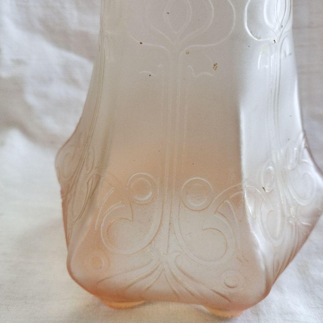 イギリス製　古いガラスランプシェード