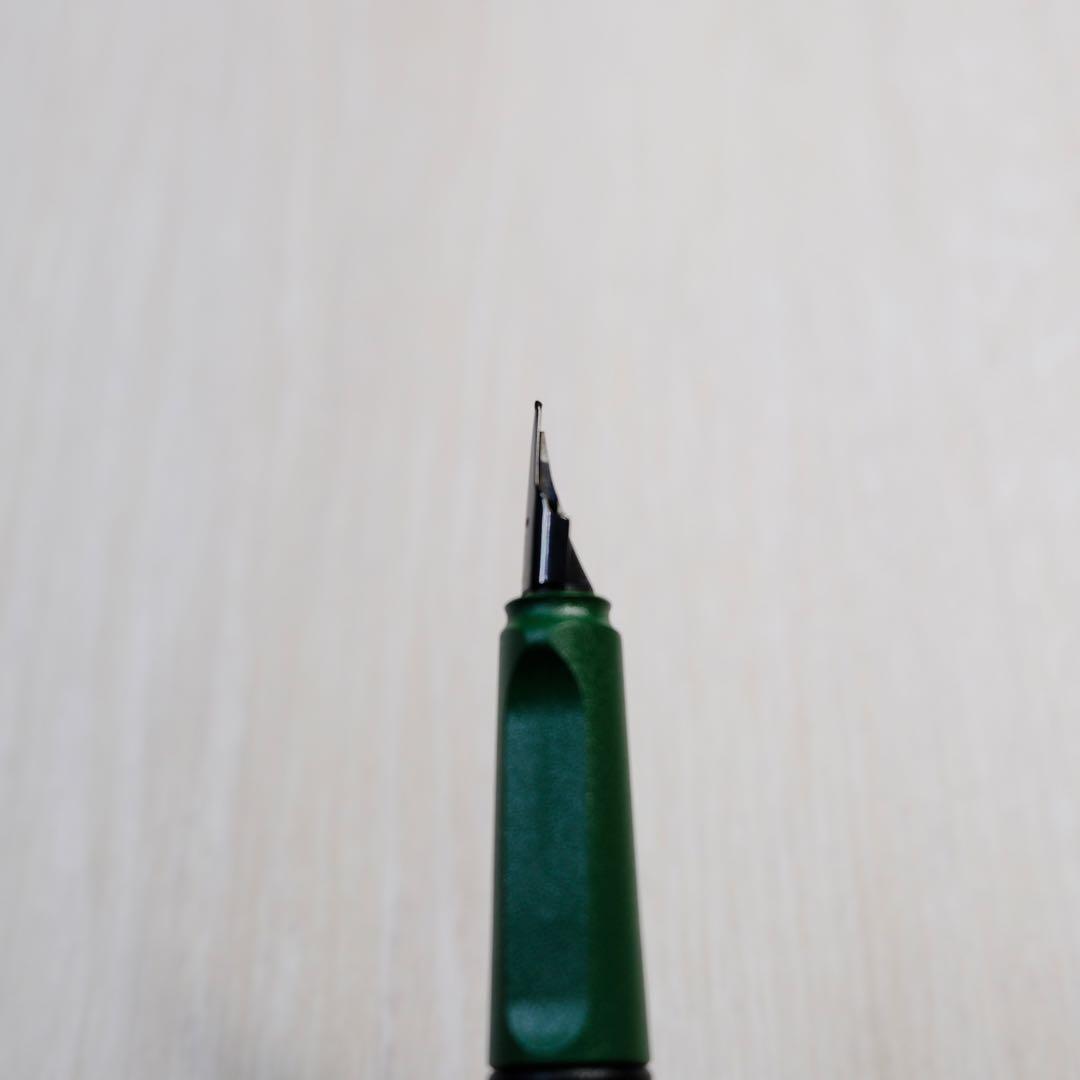 ラミー サファリ 限定 フィールドグリーン ゴールドクリップ 万年筆　漢字ニブ