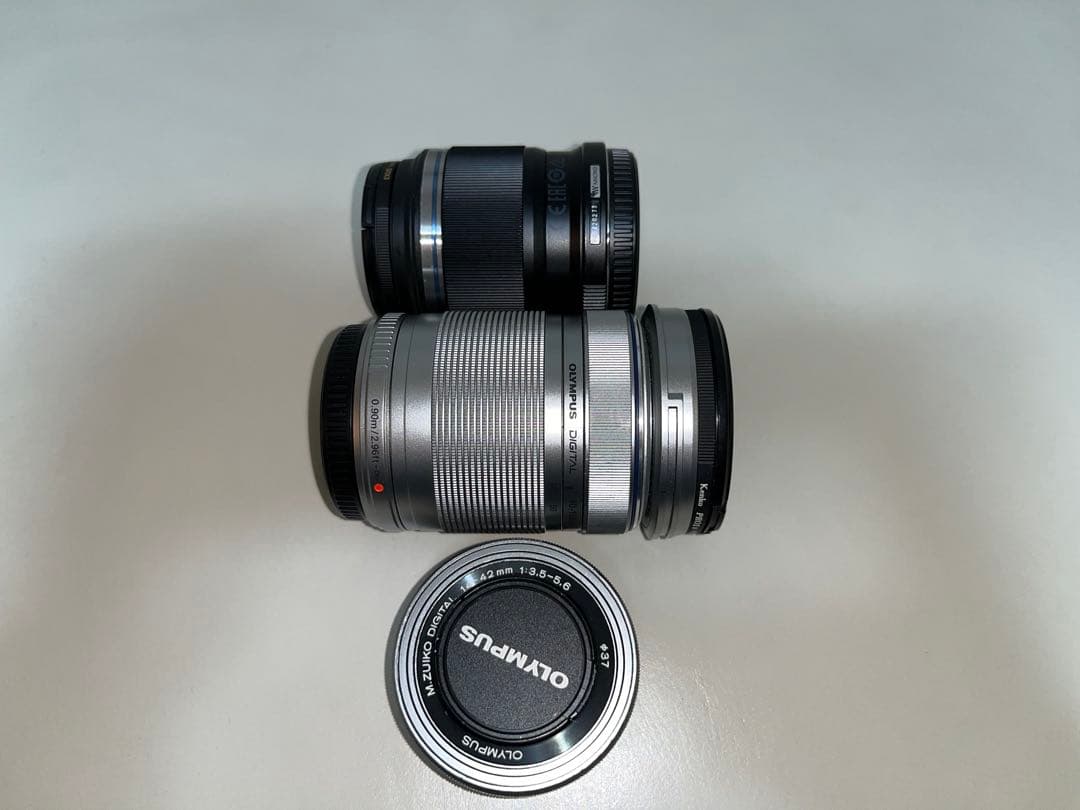 OLYMPUS PEN E-PL9 ダブルズームキット＋マクロレンズ＋本革アクセ