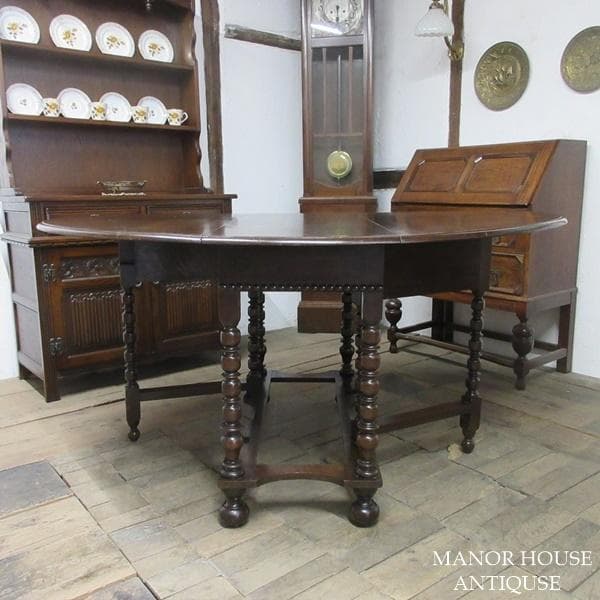イギリス アンティーク 家具 ゲートレッグテーブル ダイニング 英国 6529d