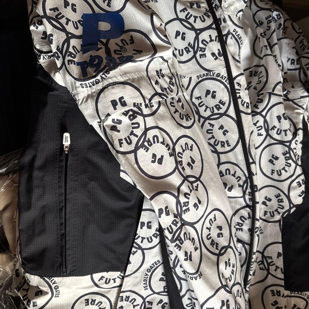 パーリーゲイツ FLATSTAY フリースジャケット グレー/黒