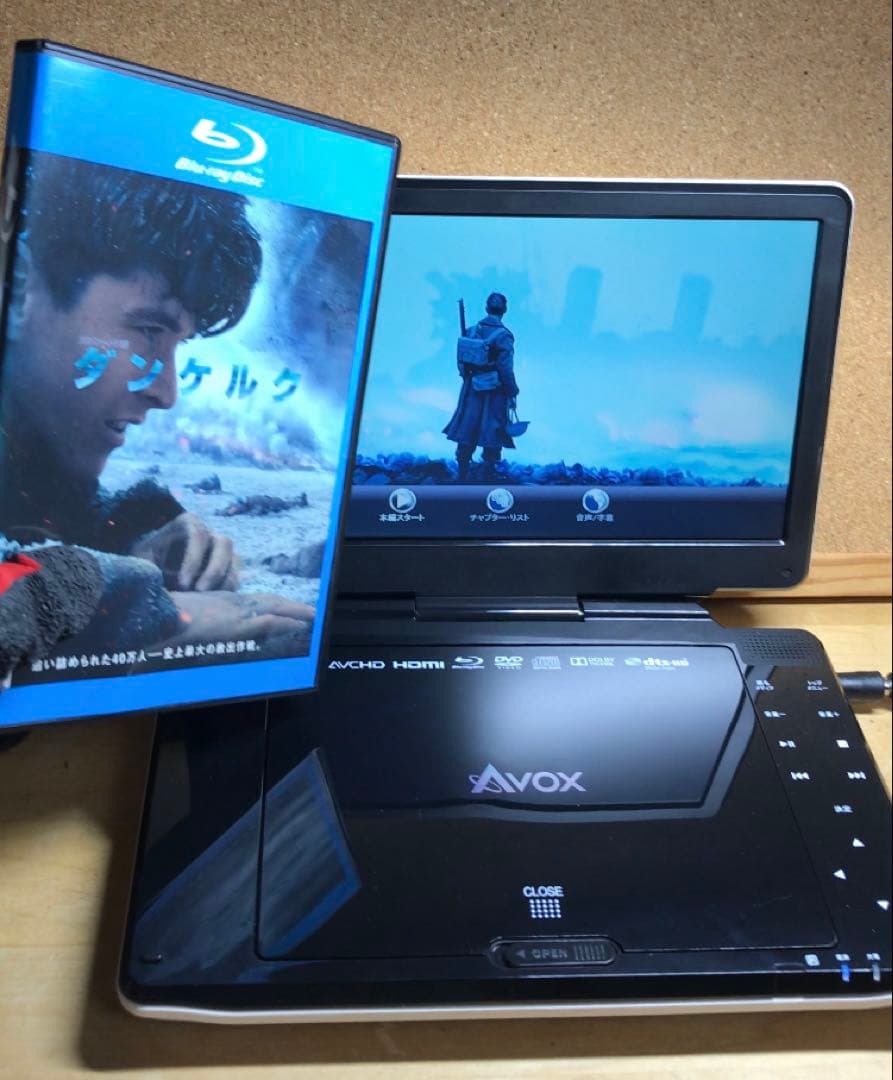 Avox ポータブルDVD・BD・Blu-rayブルーレイプレーヤー