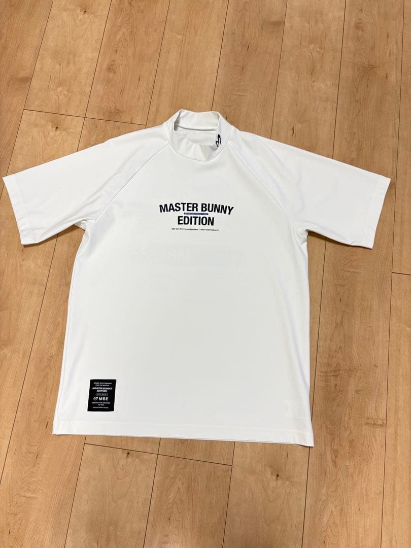 MASTER BUNNY EDITION ゴルフ　モックネックシャツ ホワイト