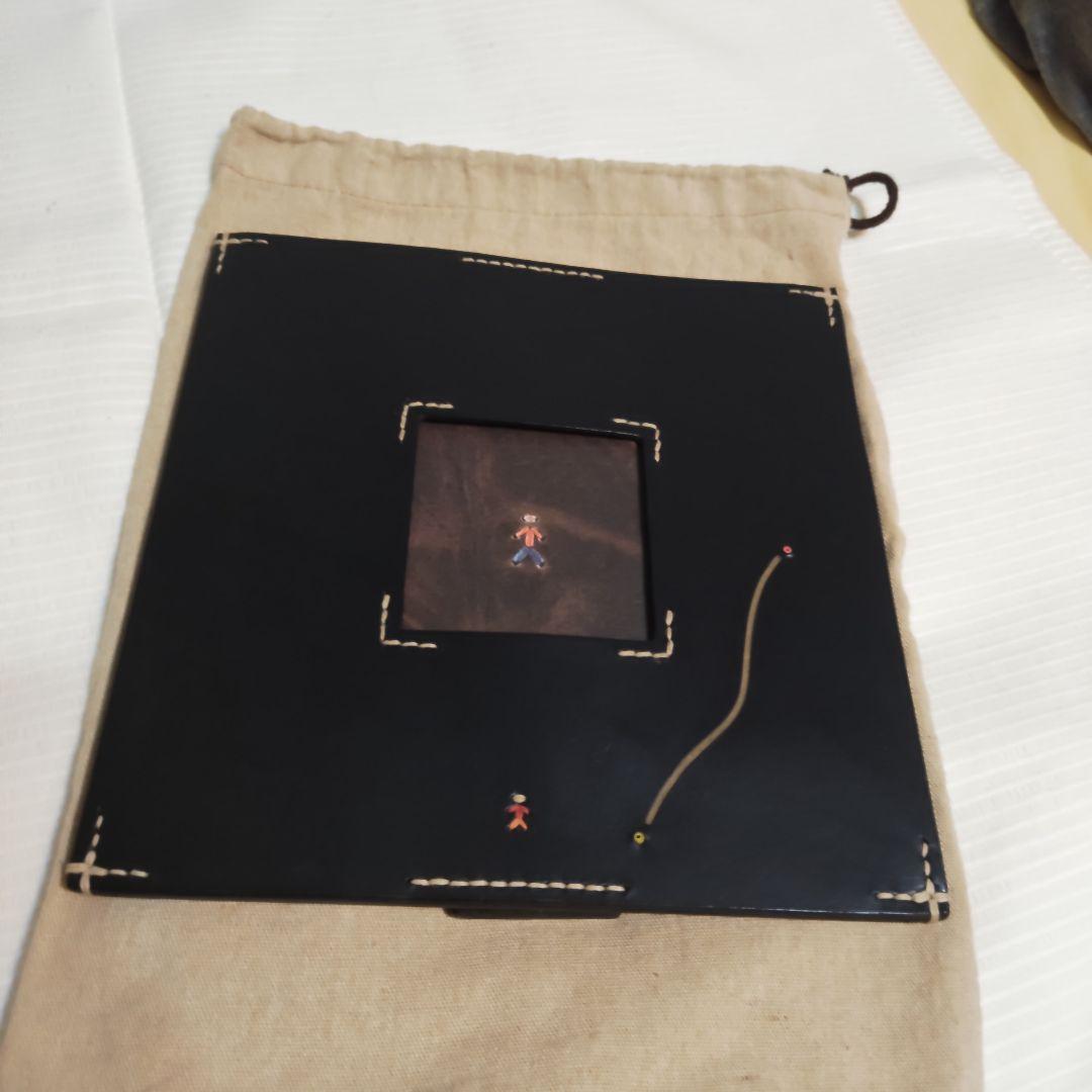 【幻レア・ほぼ未使用】エンリーベグリン　レザー　フォトフレーム ブラック　写真立