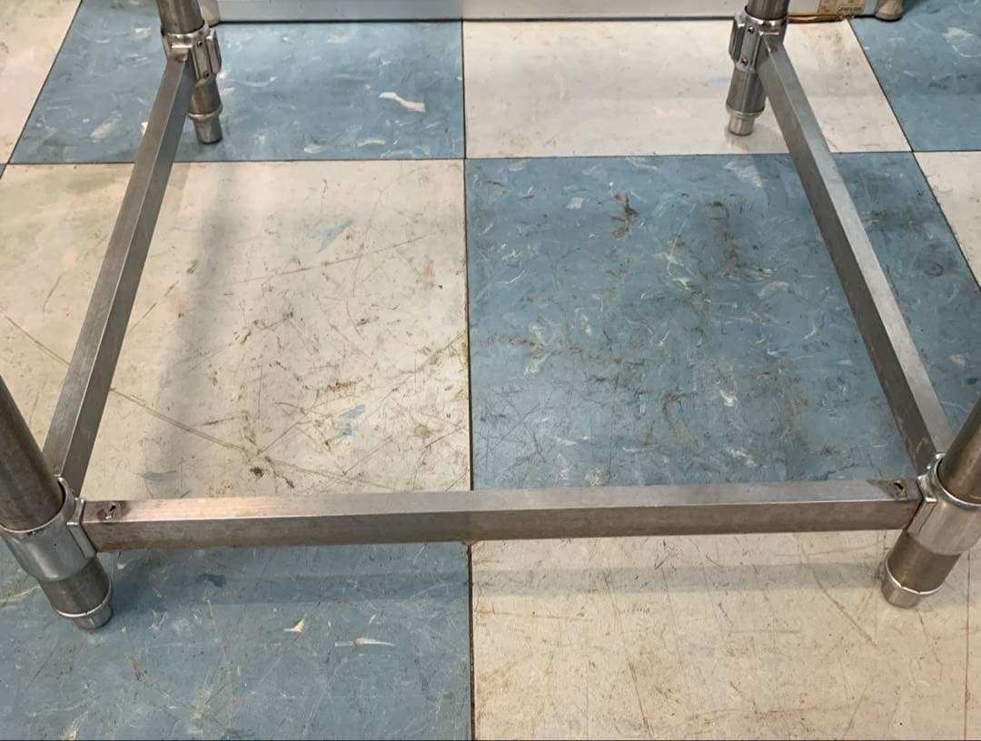 業務用ステンレス製クリーンテーブル ソイルドテーブル BG付 H93×80×69