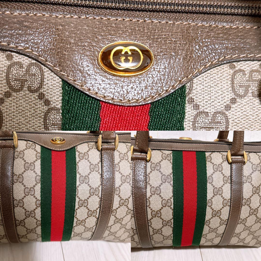 『美品』GUCCI(グッチ)ハンドバッグ PVC シェリーライン