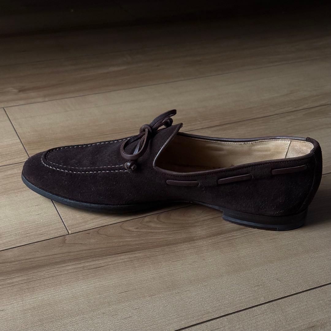 サントーニ モカシン ダークブラウン サイズ7