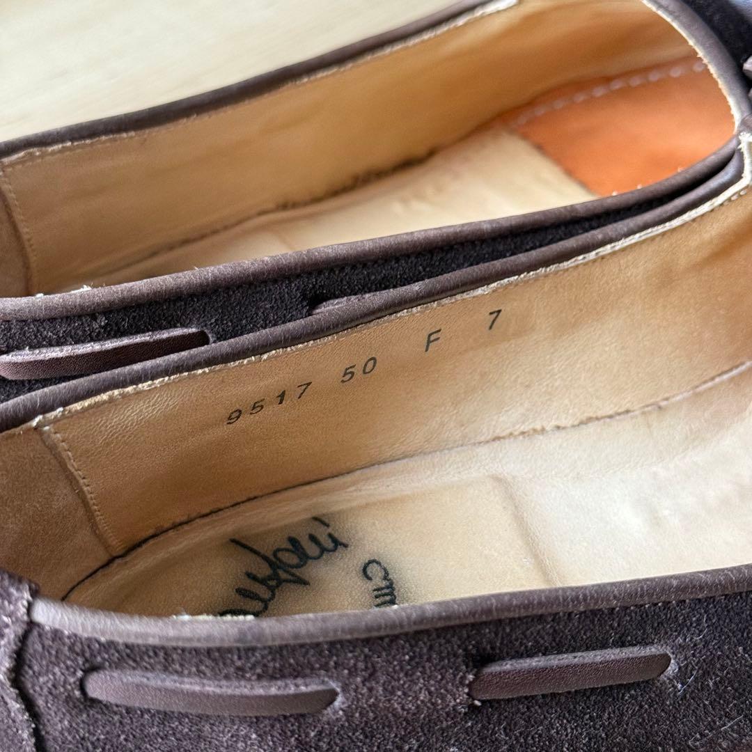 サントーニ モカシン ダークブラウン サイズ7