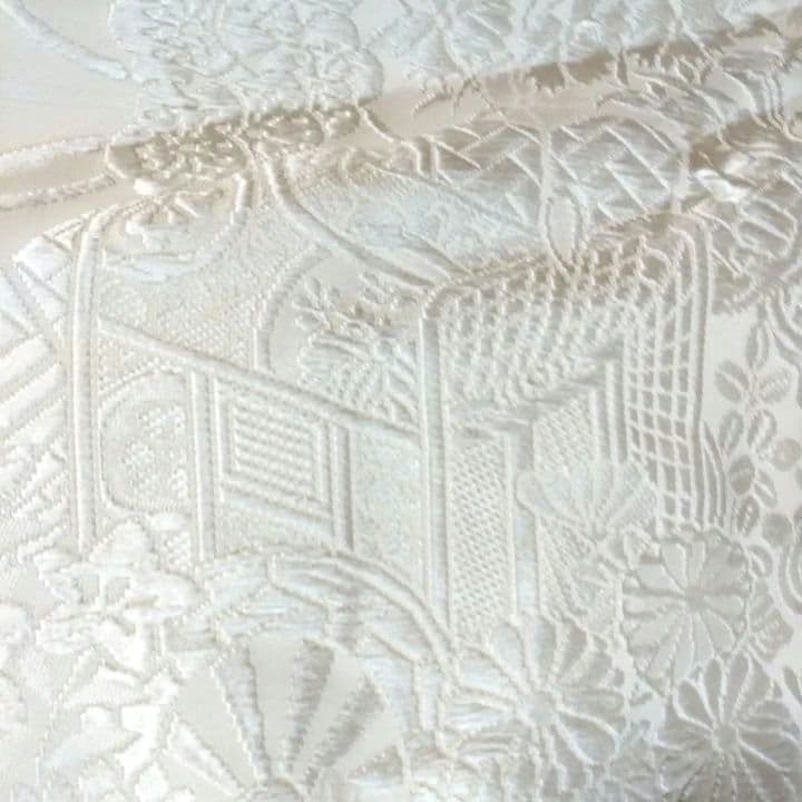 白無垢 打ち掛け御所車に草花Y