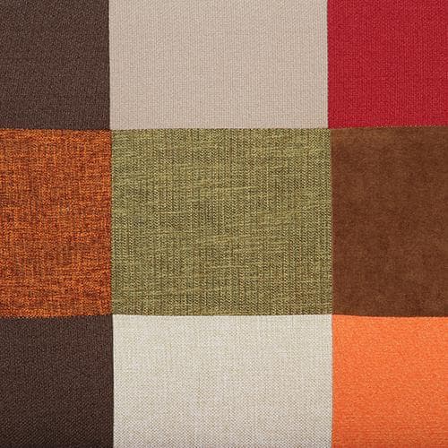 2way ソファ/ローソファ レッド系パッチワーク