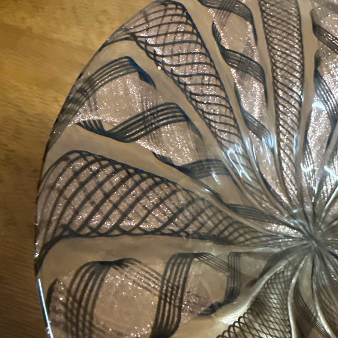 ヴェネチアングラス　ムラーノ　レース　バラリン工房　BALLARIN コンポート