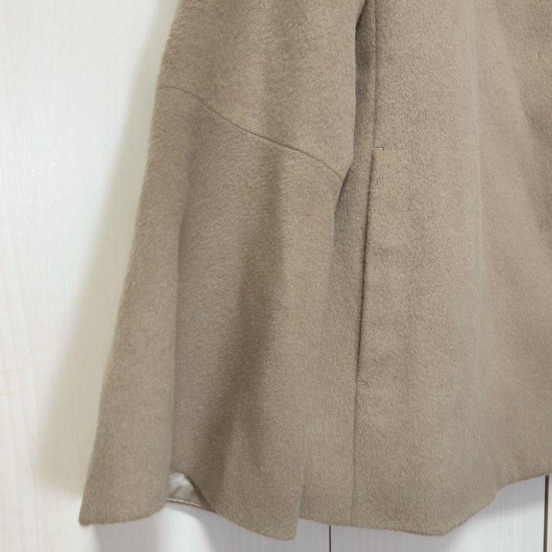 ANAYI アナイ アンゴラビーバー袖フレアコート 38 ショートコート