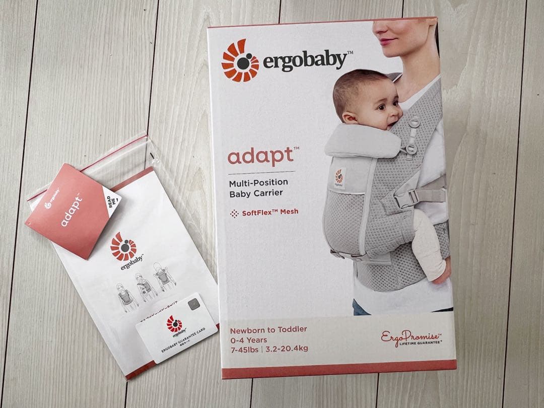 エルゴベビー 抱っこ紐 アダプト ソフトフレックス メッシュ パールグレー