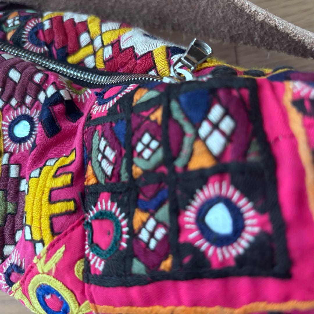 レア 刺繍 シモンカミールSimone Camille ウェストポーチ バッグ